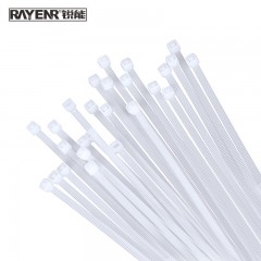 锐能（RAYENR）尼龙扎带 3.5*150白色环保 150条/包  自锁式塑料扎带 固定塑料扣束/捆/扎带线NR0028 单位：包