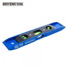 锐能RAYENR迷你水平尺强磁鱼雷式水平尺水平仪 3水泡 NR0064 单位：个