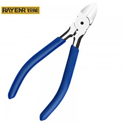 锐能水口钳5寸薄型斜口钳 电子塑料剪 水口剪刀 电工钳子 103005 单位：把