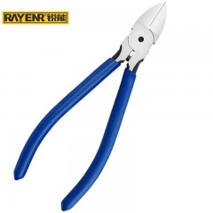 锐能水口钳斜口钳6寸薄型 电子剪 塑料剪平口剪刀电工钳子 103006 单位：把