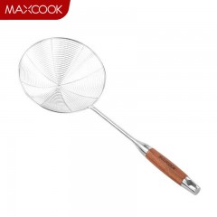 美厨（maxcook）漏勺 304不锈钢线漏捞勺18cm 加厚花梨木MCCU419 单位：个
