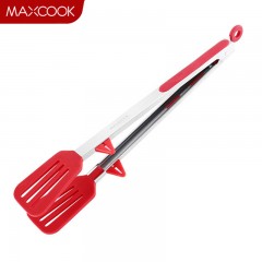 美厨（maxcook）食品夹 加长硅胶沙拉夹食物夹蛋糕夹 面包夹子 带支架MCPJ3752 单位：个