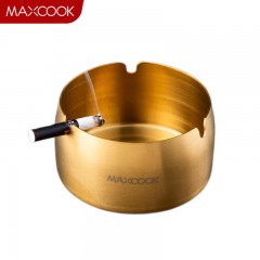 美厨（maxcook）烟灰缸 不锈钢加厚防风烟灰缸 家用金属烟灰缸 9cm中号 MCPJ7560 单位：个