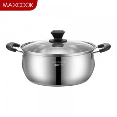 美厨（maxcook）汤锅 304不锈钢汤锅汤煲20cm 加厚复合底 燃气炉电磁炉通用YC-20 单位：个