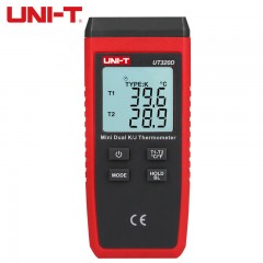 优利德（UNI-T）UT320D热电偶测温仪接触式数显工业温度表电子温度计双通道 单位：个