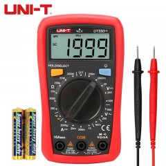 优利德（UNI-T）UT33D+ 万用表数字高精度智能防烧迷你小万能表电工家用NCV测电笔 单位：个