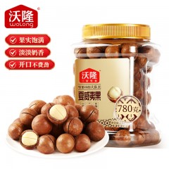 沃隆 夏威夷果780g量贩罐装奶香味夏果坚果炒货办公室休闲零食小吃 单位：罐
