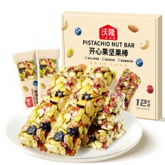 沃隆 开心果坚果棒360g/12支开心果仁占比60%代餐能量棒 单位：盒