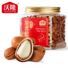 沃隆 开口松子308g罐装东北红松手剥大颗粒原味 单位：罐