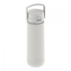 膳魔师（THERMOS）304不锈钢保温提手杯500ml车载轻便极简时尚磨砂外观 TCTS-230 白色 500ml 单位：个