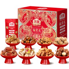 沃隆 纯坚果礼盒8袋1220g福果礼 单位：盒