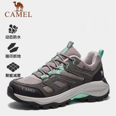 骆驼（CAMEL）户外登山鞋百搭厚底增高耐磨防滑徒步鞋（男女同款3025）深灰色  单位：双